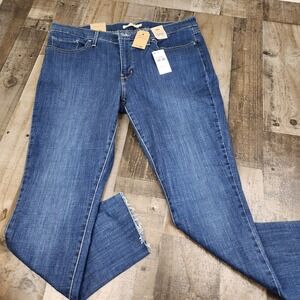 Levis 311 Shaping Skinny Jeans Womens size 18 Short (38x29) Denim Raw Hem NWTs